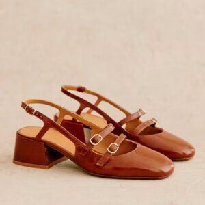 Sezane Paula Babies FR 40 US 9 Polished Camel